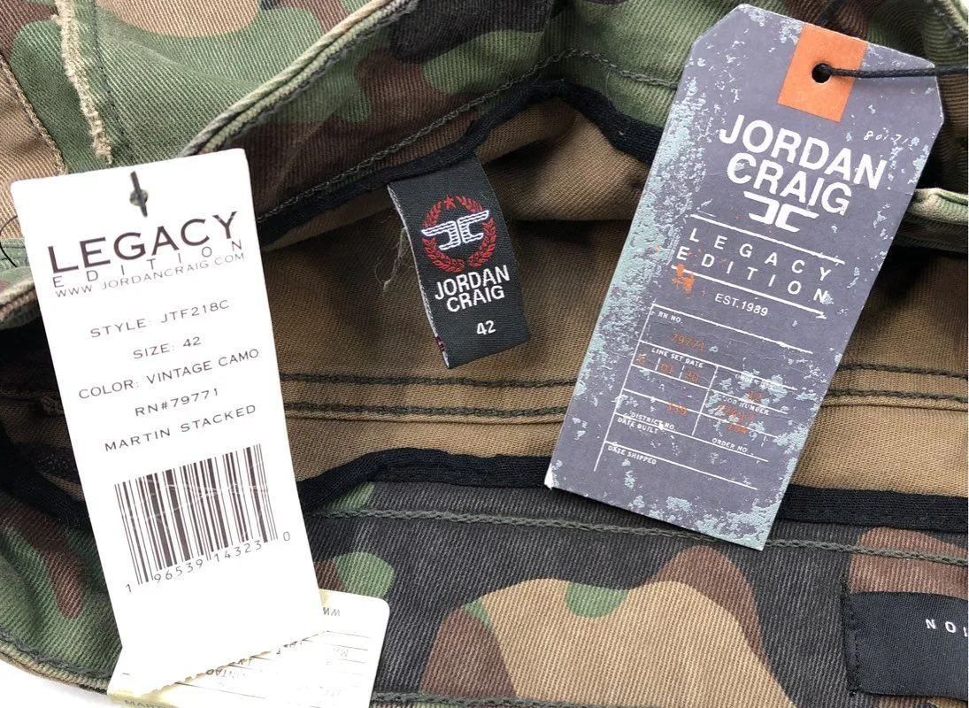 NWT Jordan Craig Men's Multicolor Martin Stacked Cargo Pants - Size 42