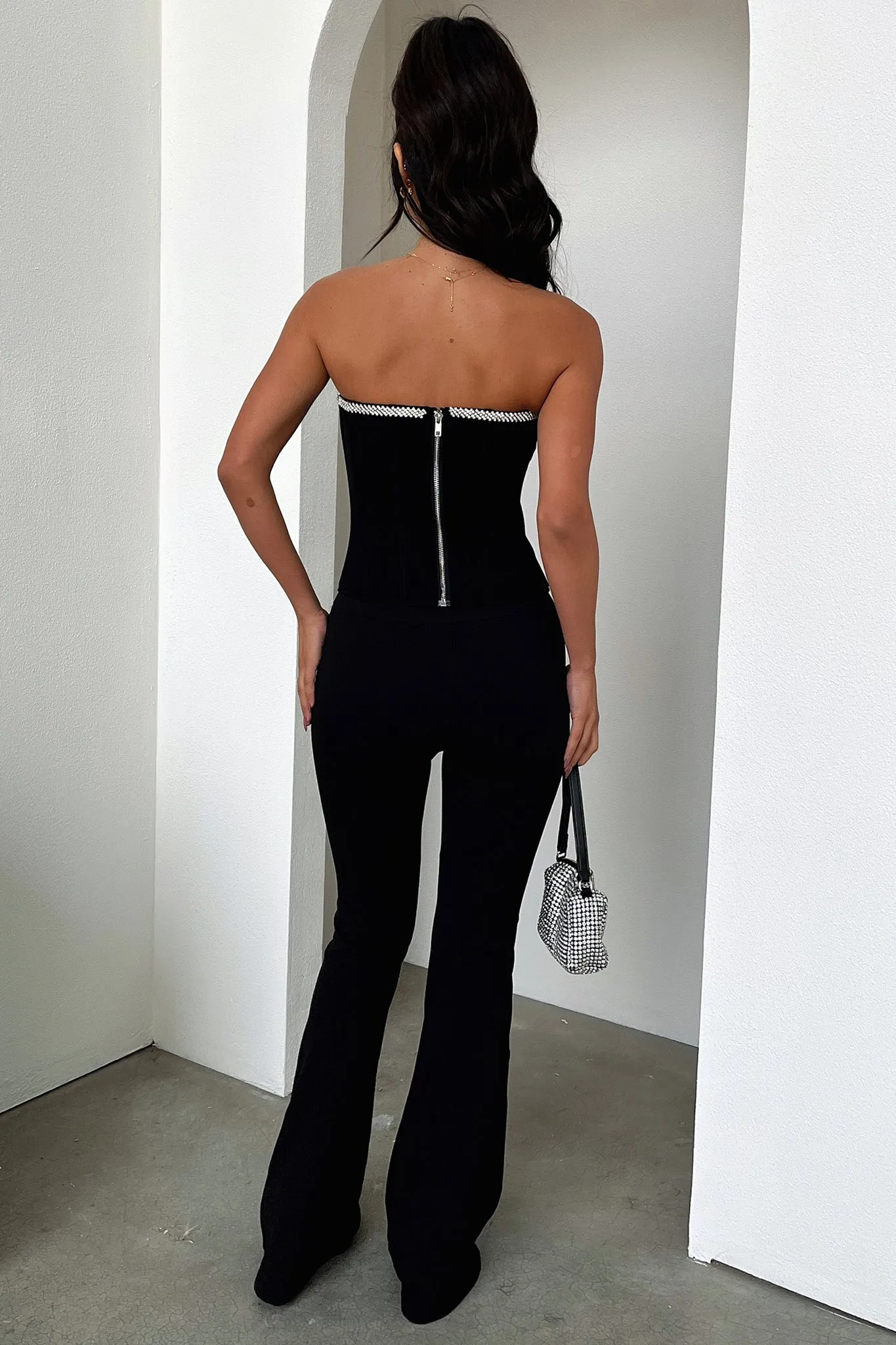 Nyra Corset Top - Black