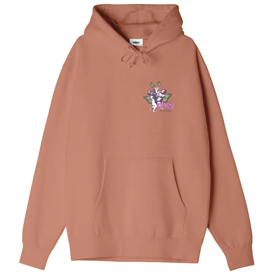 Obey Felpa con cappuccio da uomo E' tutto Amore 112843547 sughero