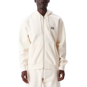 Obey felpa con cappuccio e cerniera intera Established Works Eyes 112460011 A095600 bianco