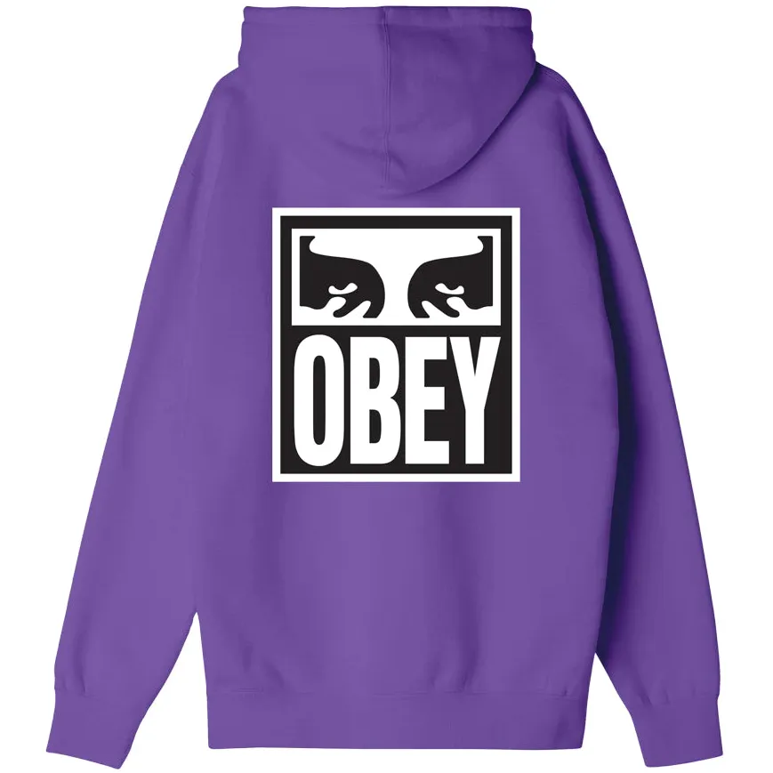 Obey felpa con cappuccio unisex Eyes Icon Premium 112843126 A607800 fiore della passione
