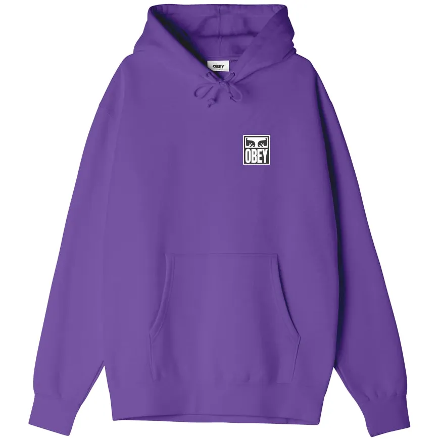 Obey felpa con cappuccio unisex Eyes Icon Premium 112843126 A607800 fiore della passione