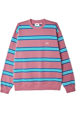 Obey maglia manica lunga da uomo Idea Organic Stripe 112480084 rosa