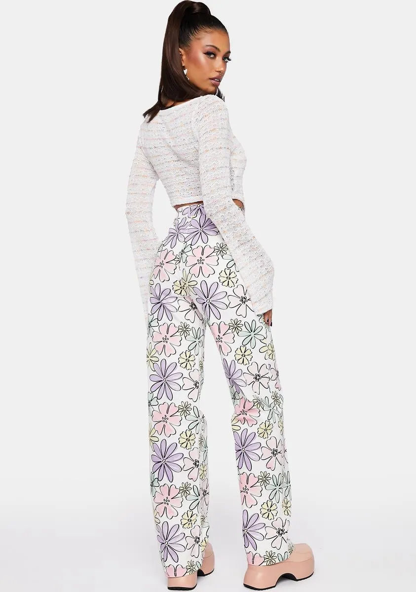 Off-White Floral Pants