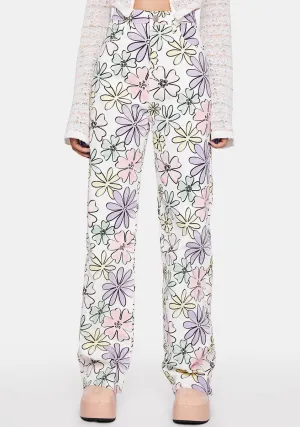 Off-White Floral Pants