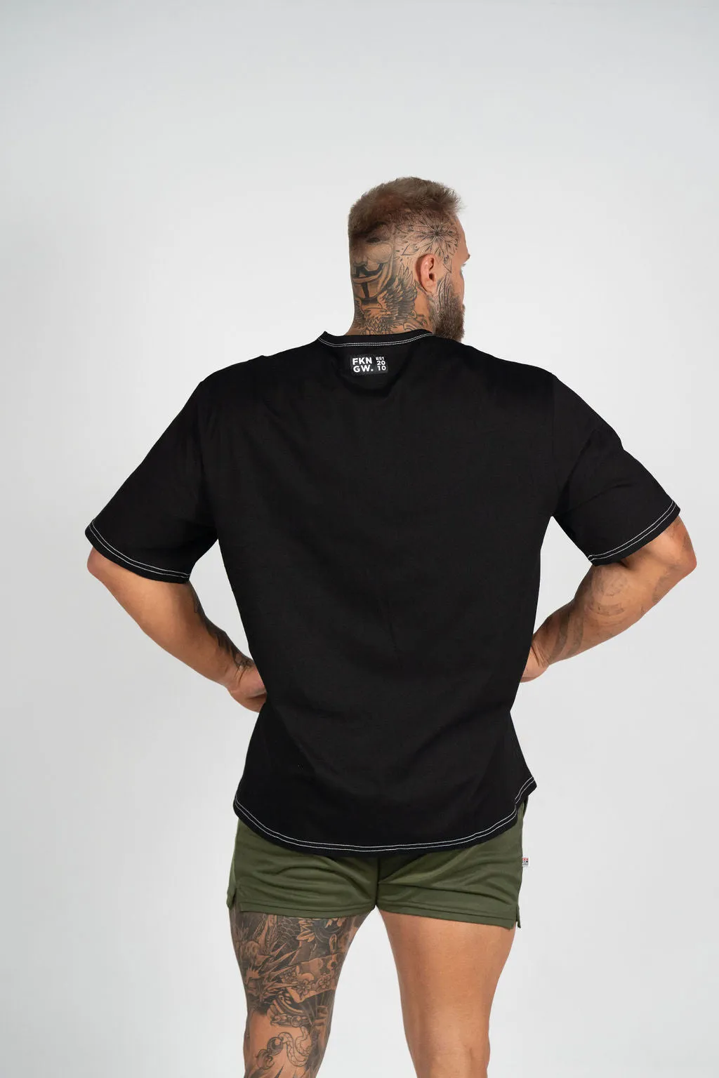 OG | Men's Oversized Pump Cover Gym T-Shirt | Black