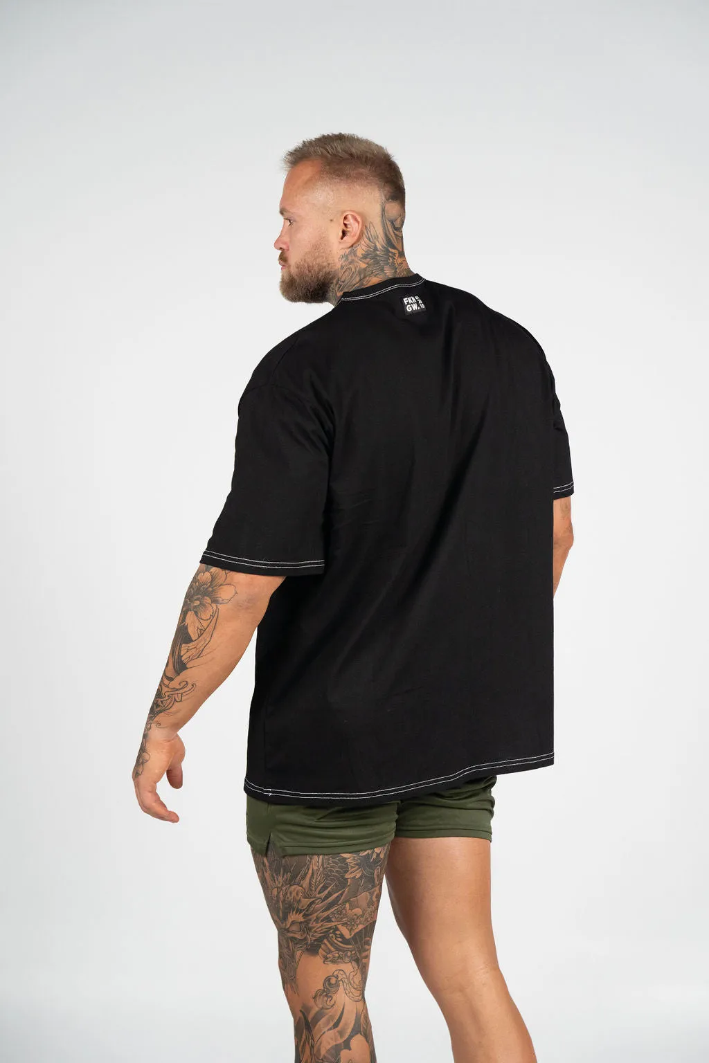 OG | Men's Oversized Pump Cover Gym T-Shirt | Black
