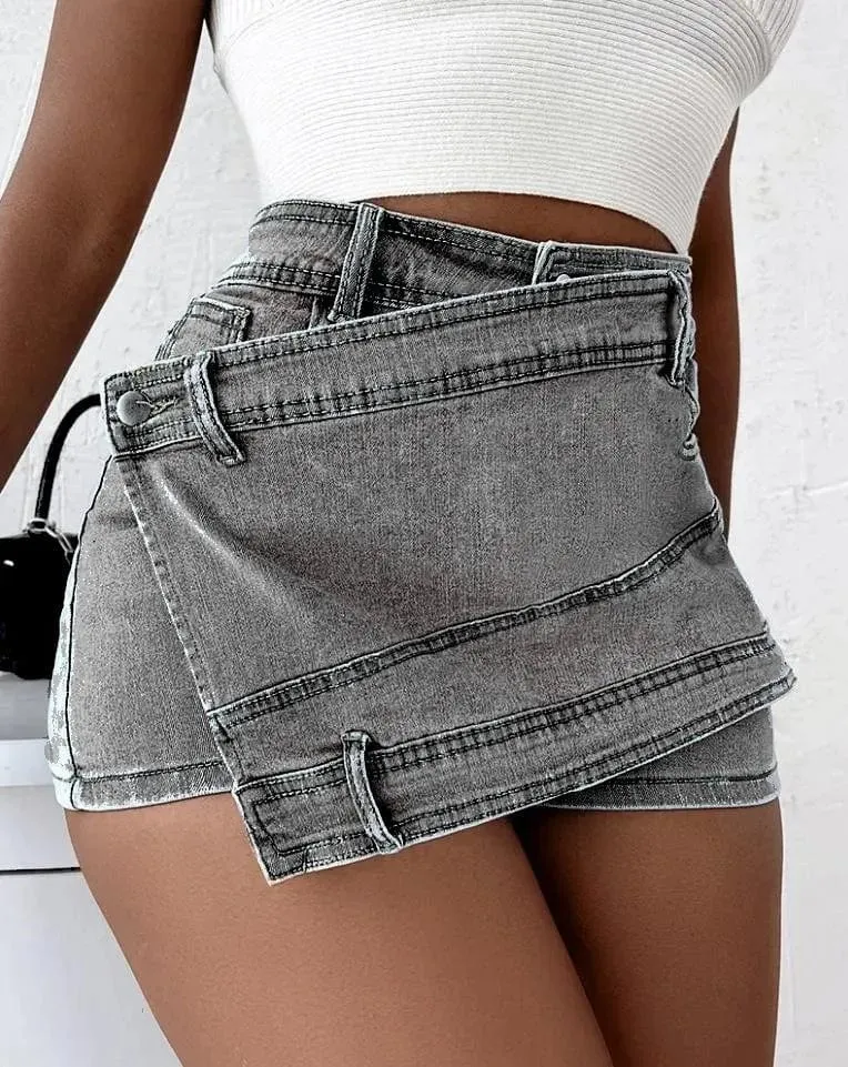 Olivia Y2K Denim Short Skirt