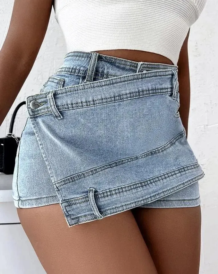 Olivia Y2K Denim Short Skirt