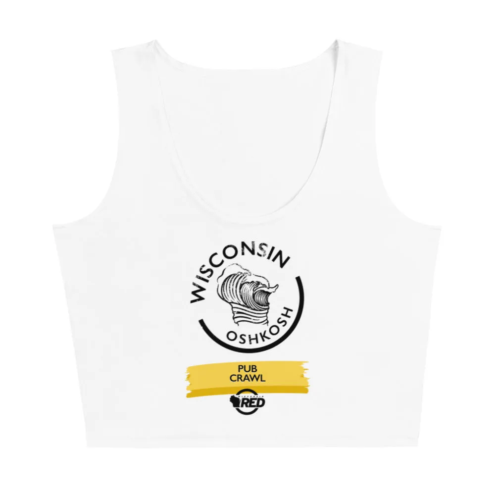 Oshkosh Pub Crawl Wave Crop Tank