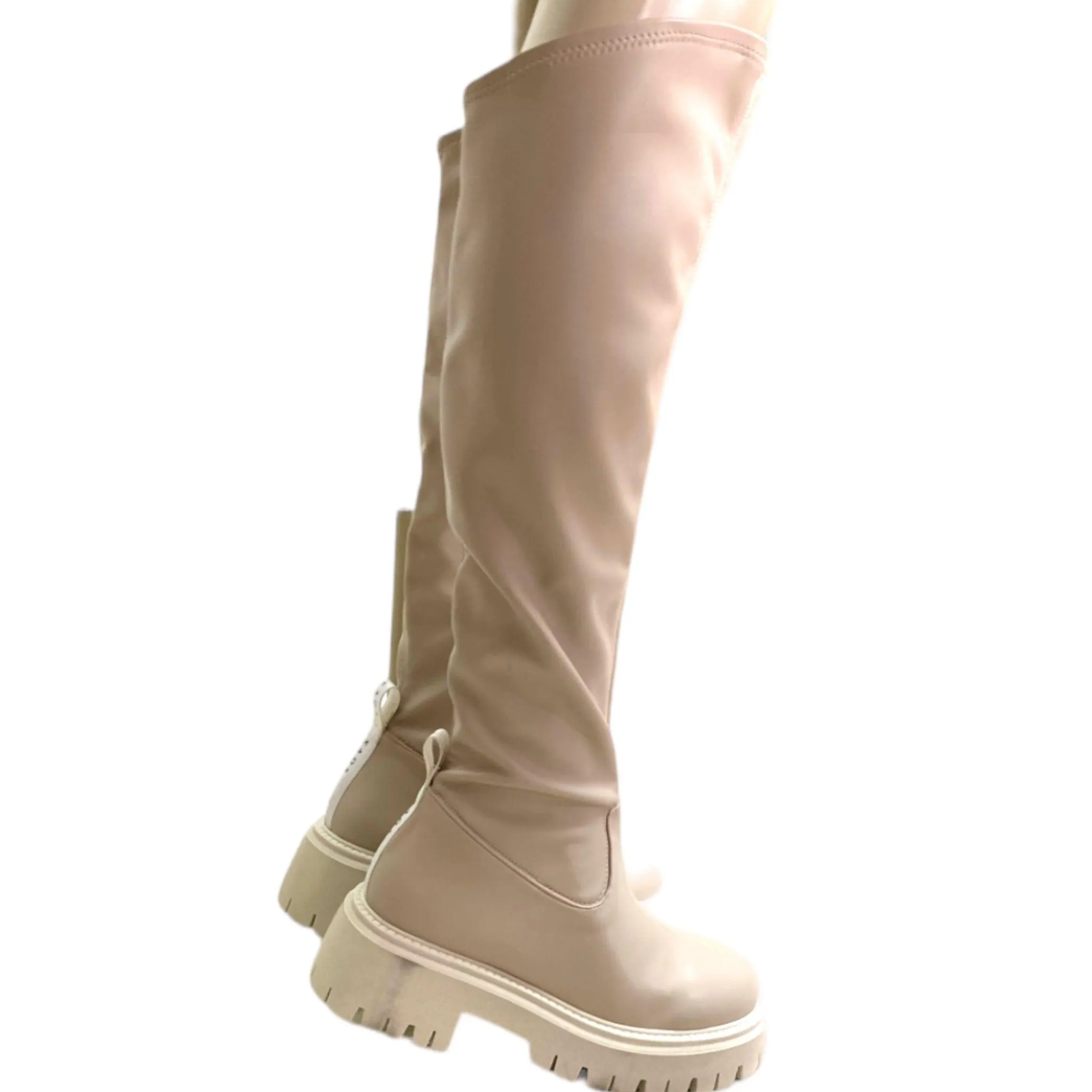 Over Knee Chunky Platform Boots