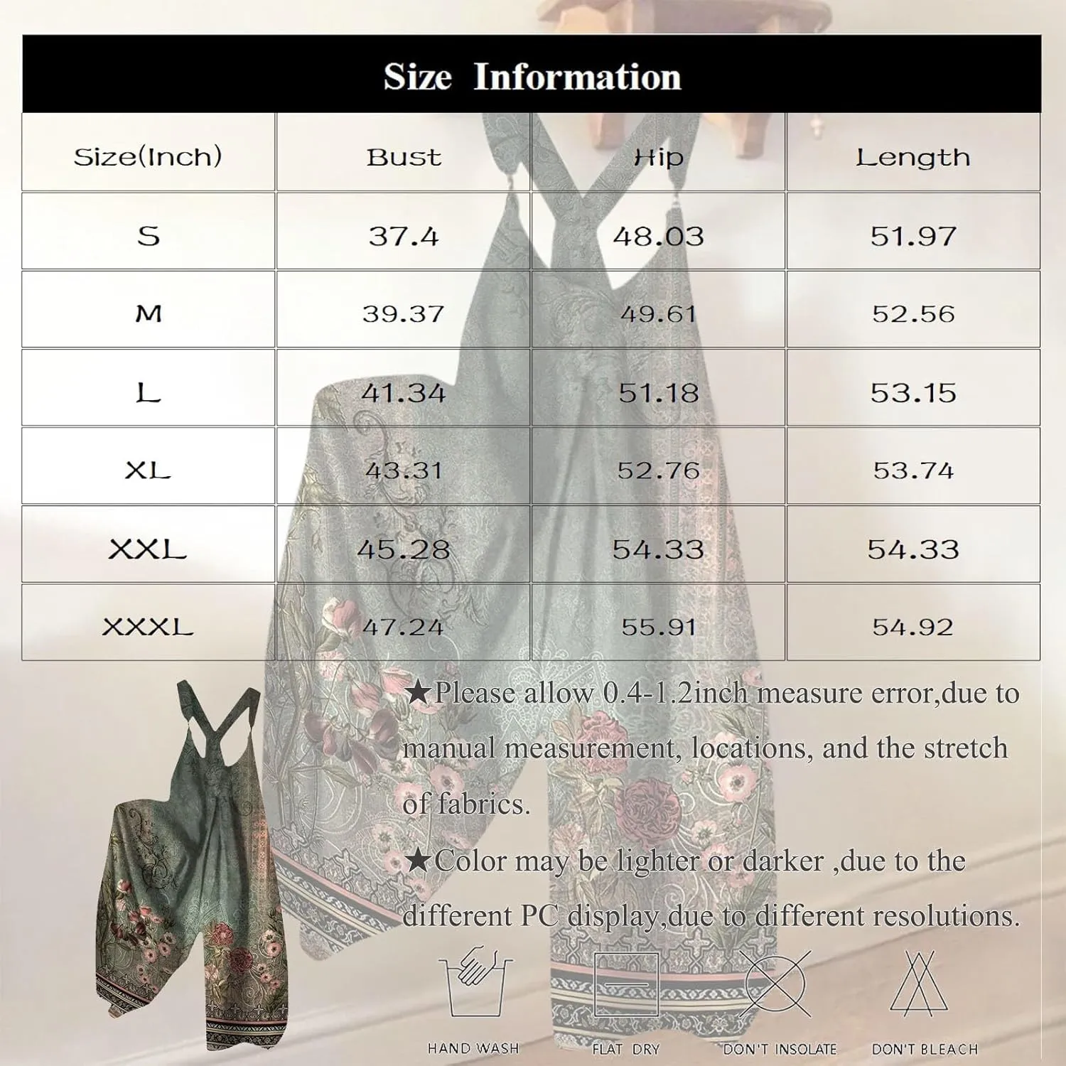 Overalls for Women 2025 Summer Loose Floral Boho Wide Leg Overall Jumpsuits Spaghetti Strap Harem Romper Pants