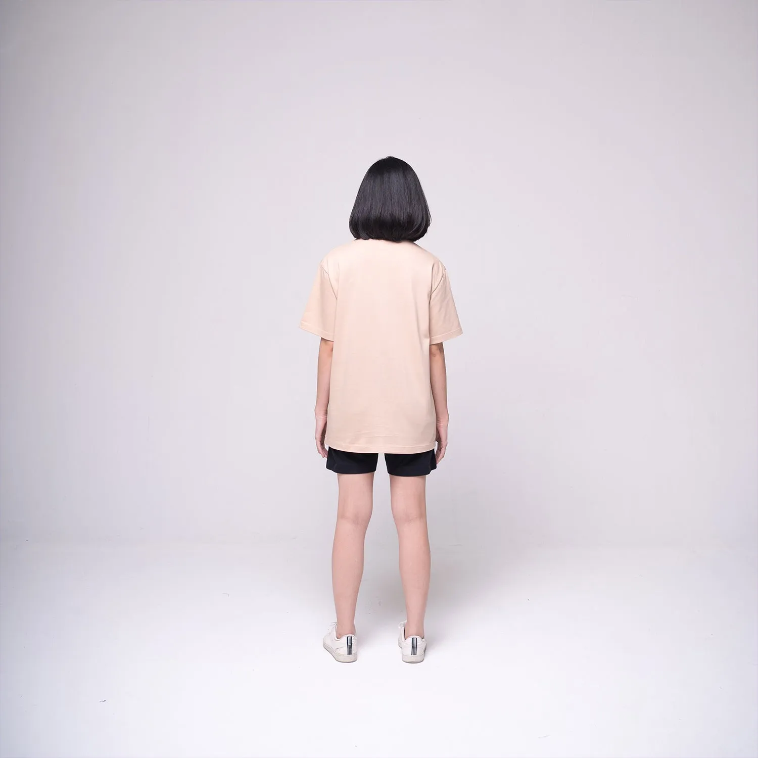 Oversized Basic T-shirt Beige