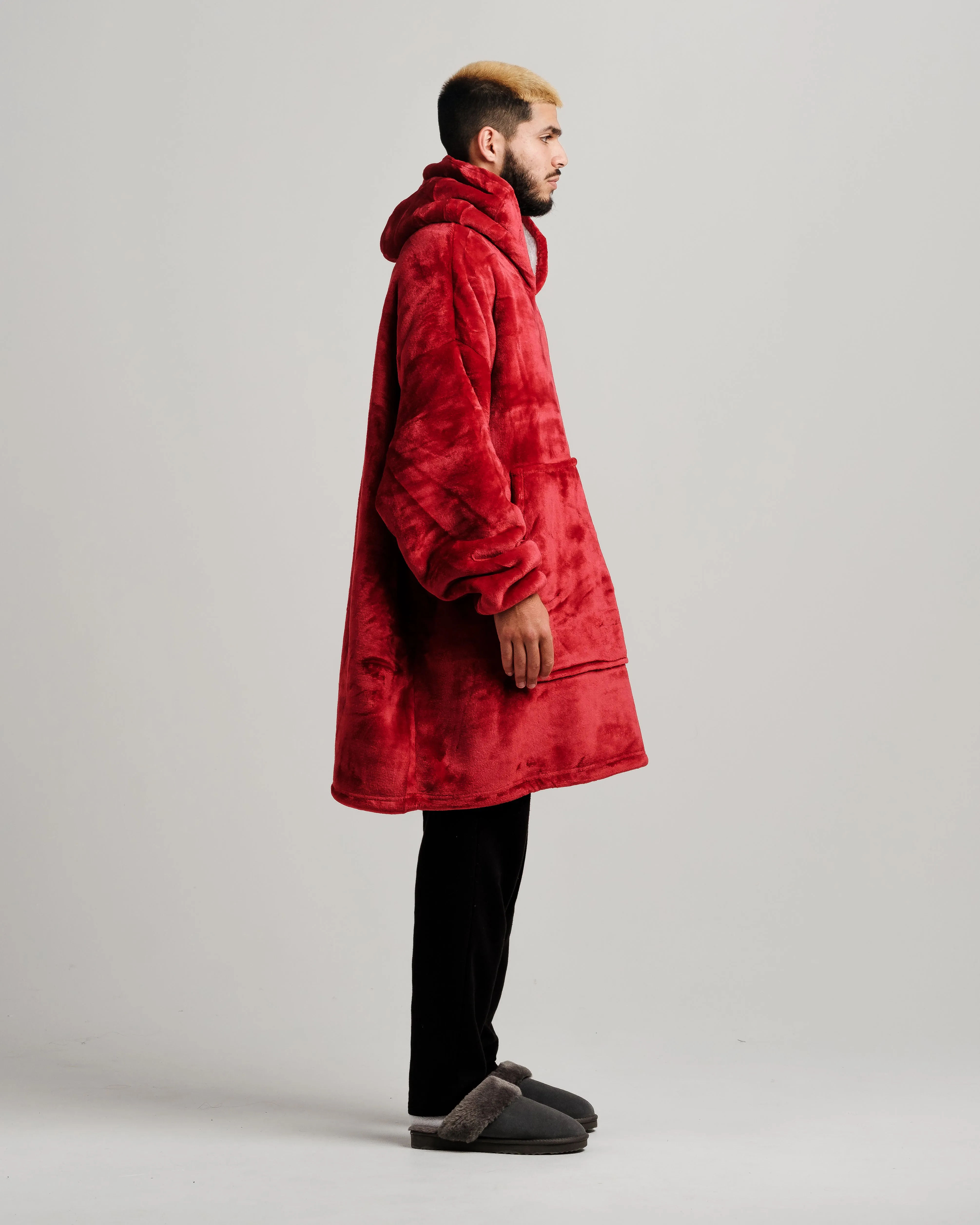 Oversized Hoodie Extra Thick Sherpa Fleece Lined Soft Blanket Hoodies UK Stock