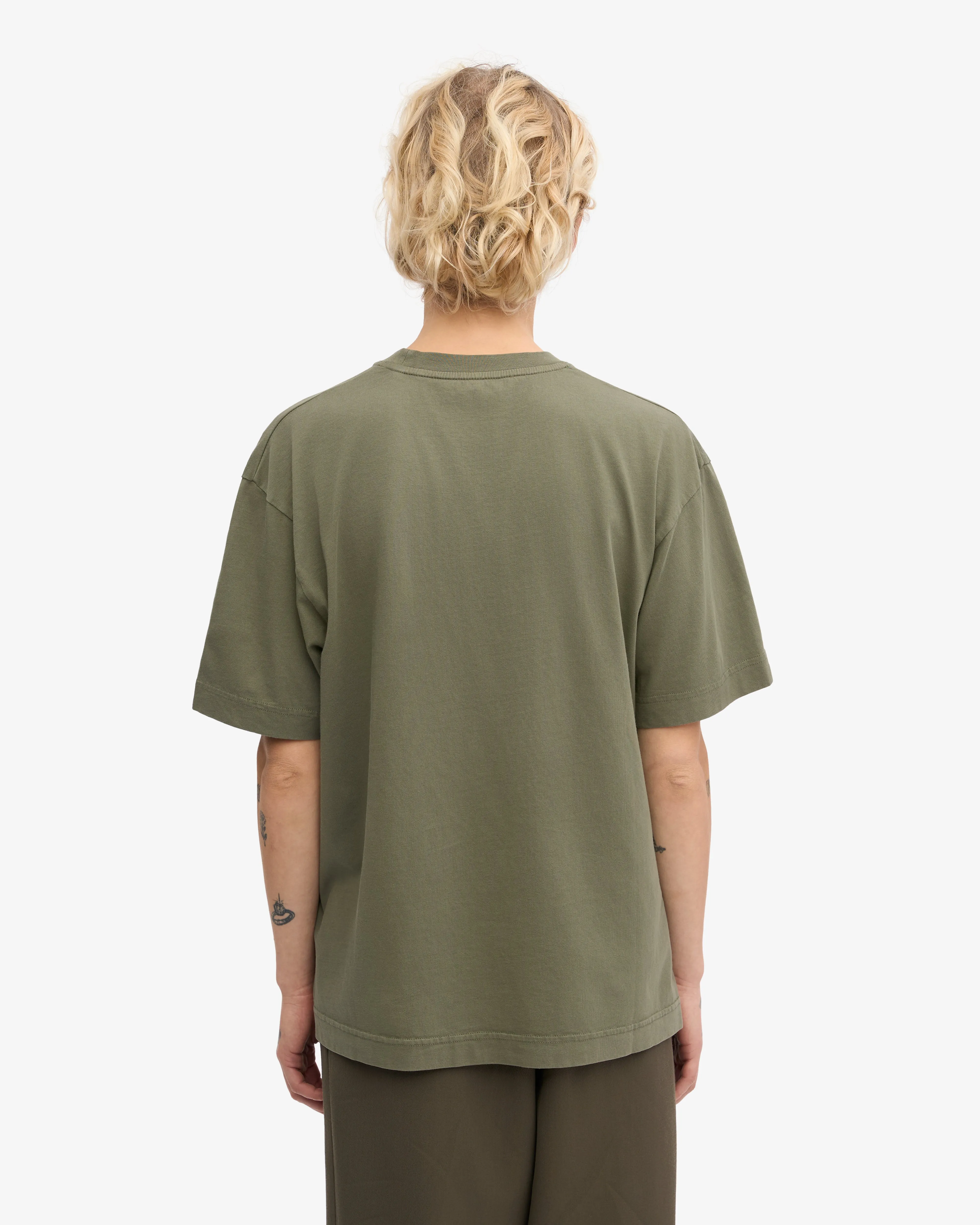 Oversized Organic T-Shirt - Dusty Olive