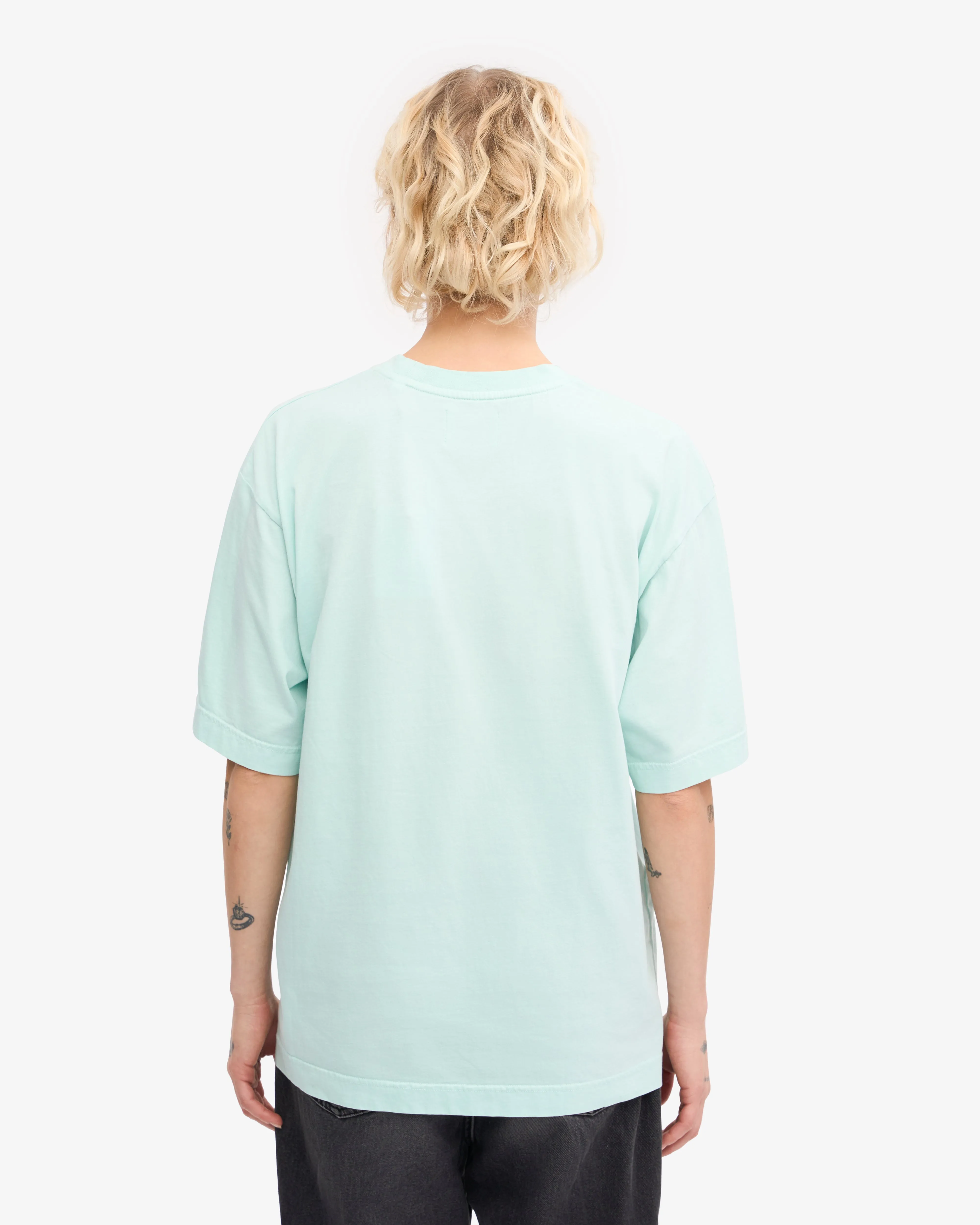 Oversized Organic T-Shirt - Light Aqua