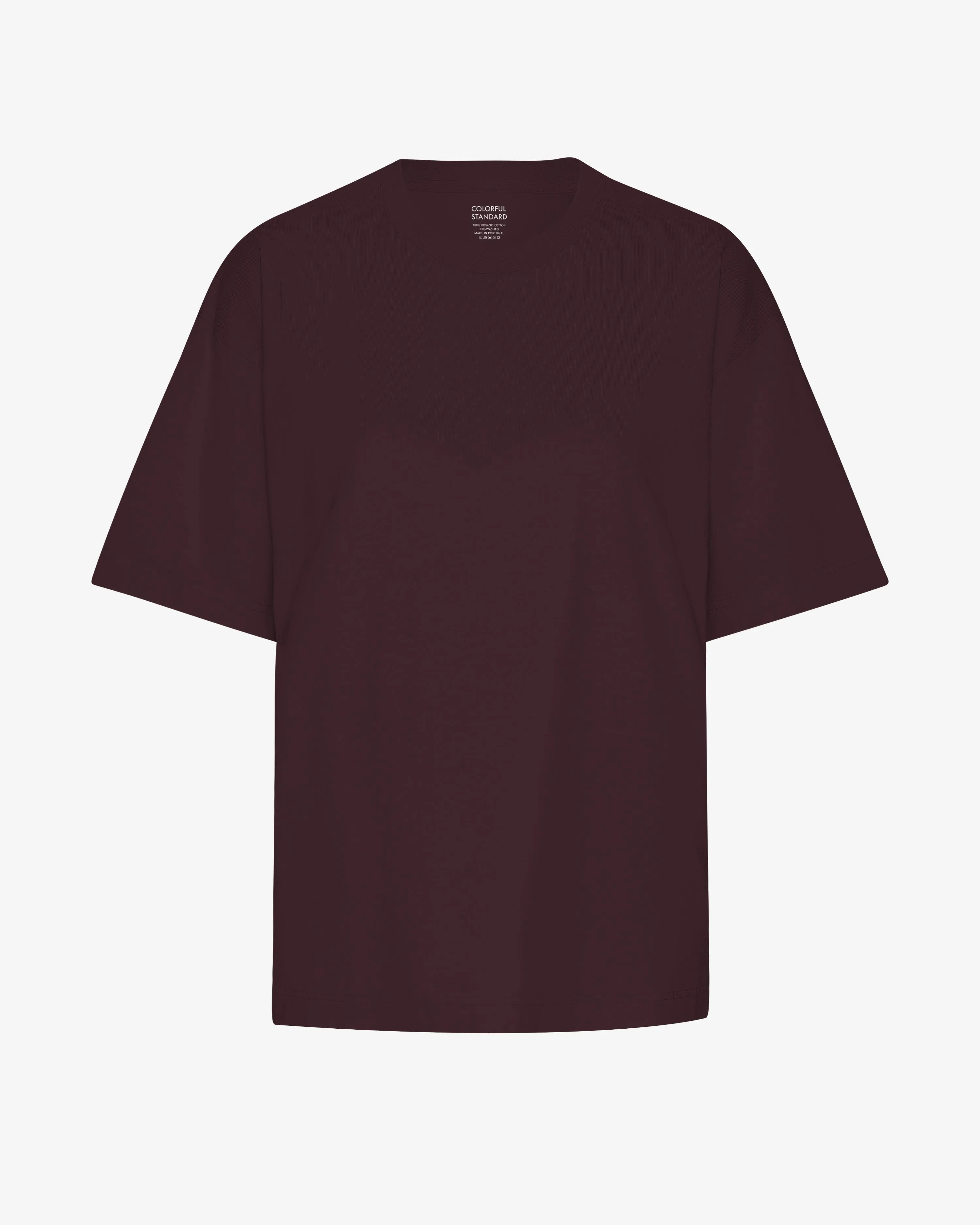 Oversized Organic T-Shirt - Oxblood Red