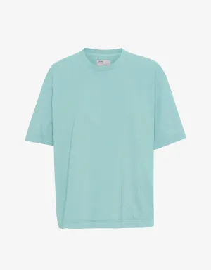 Oversized Organic T-Shirt - Teal Blue