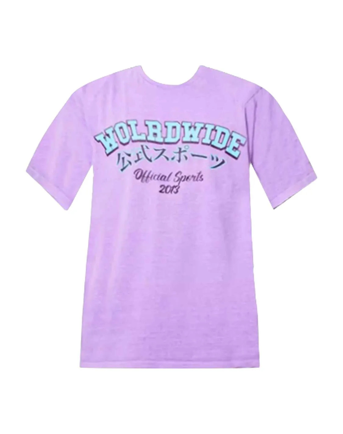 Oversized Overdye Worldwide Varsity T-shirt