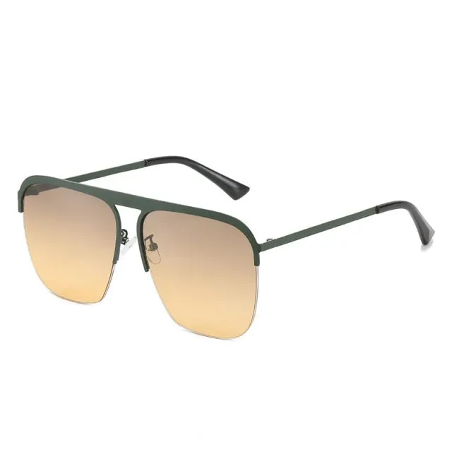 Oversized Rimless Sunglasses