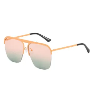 Oversized Rimless Sunglasses