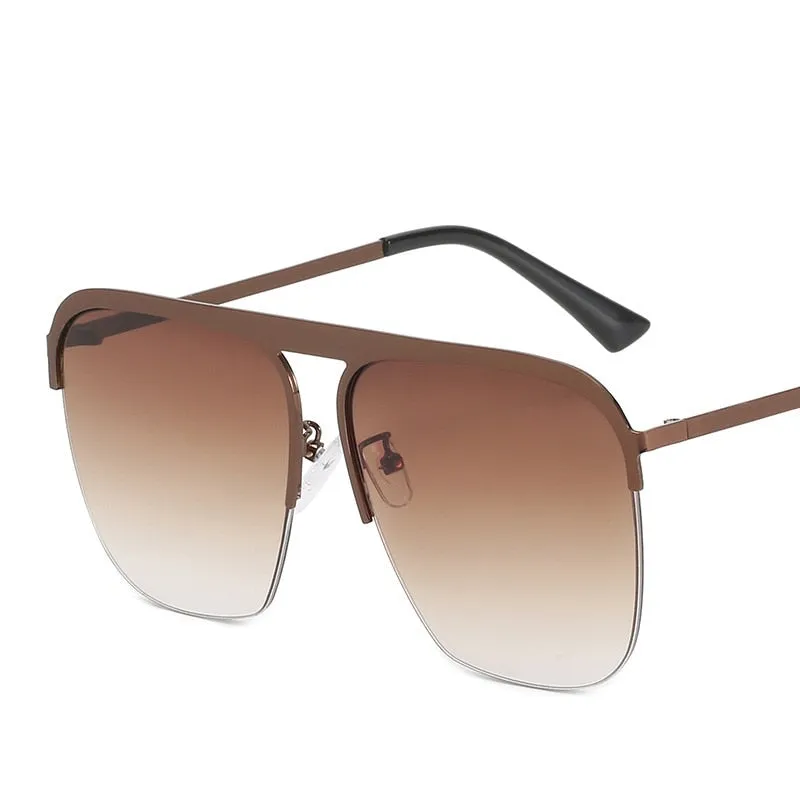 Oversized Rimless Sunglasses