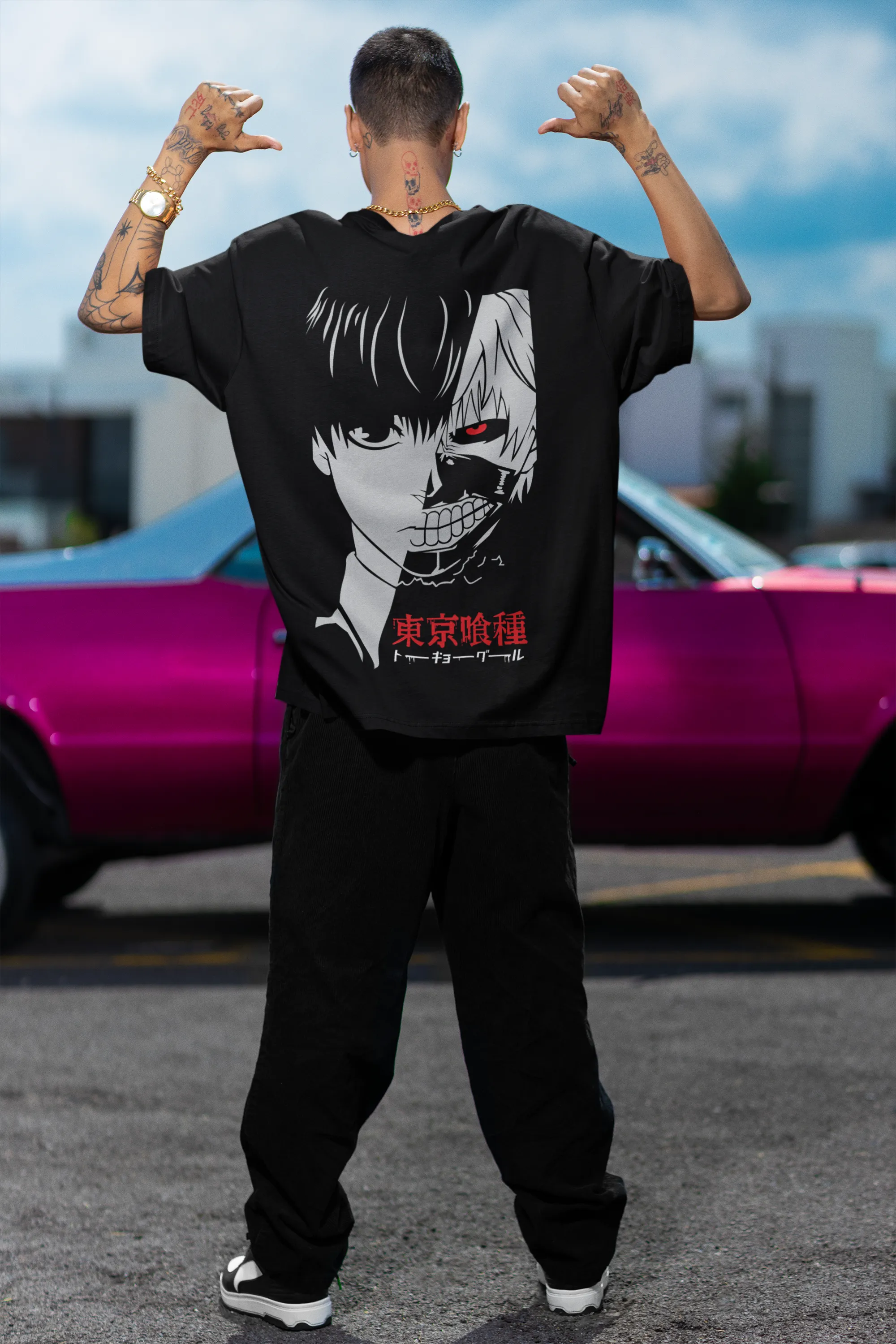 Oversized T- Shirt Men - Ghoul