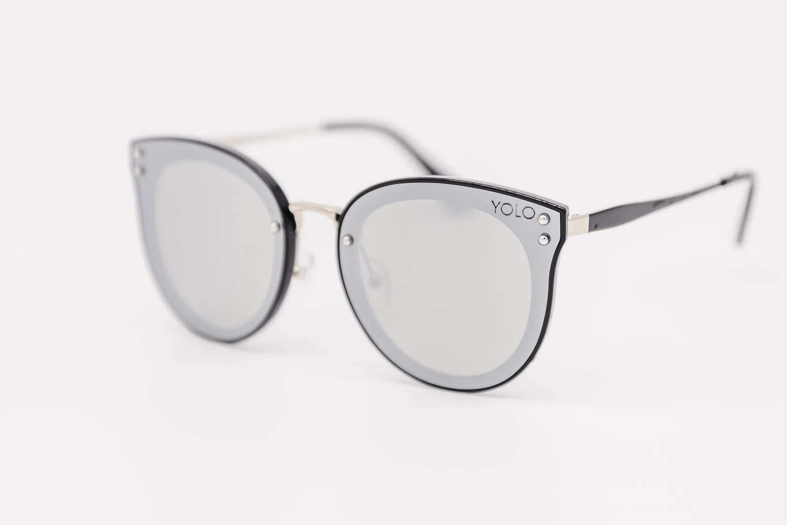 Oversized Women Round Cat Eye Fashion Sunglasses
