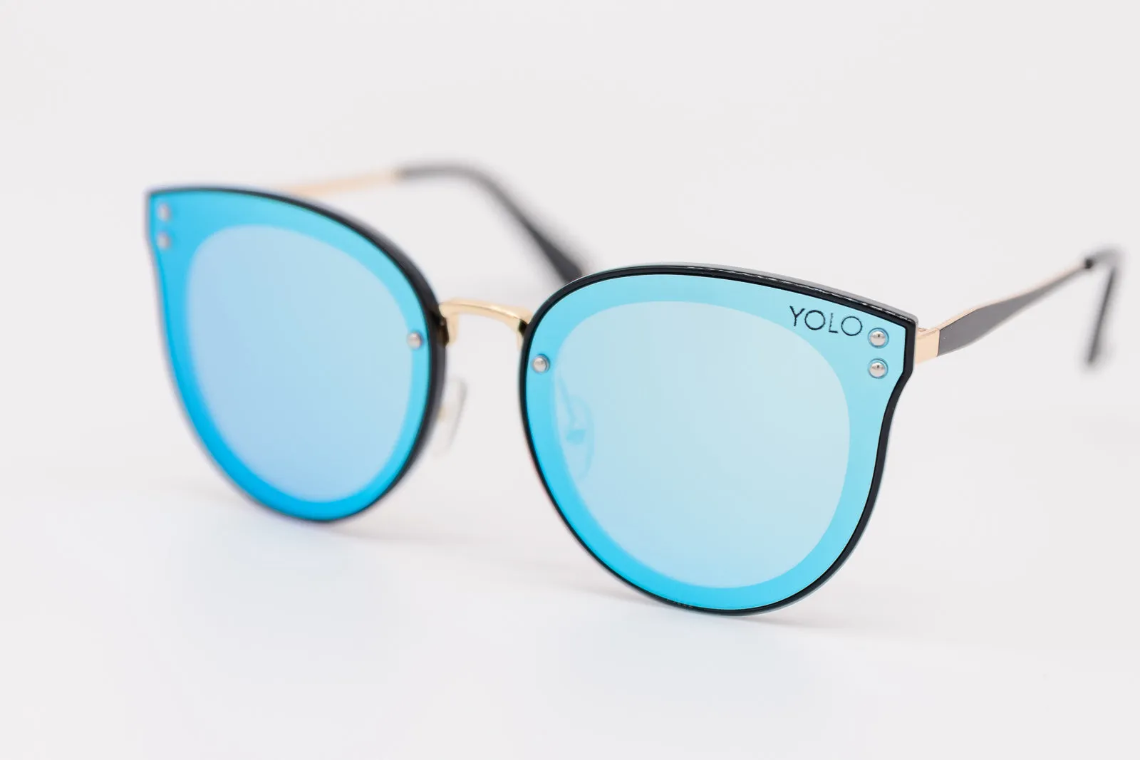 Oversized Women Round Cat Eye Fashion Sunglasses