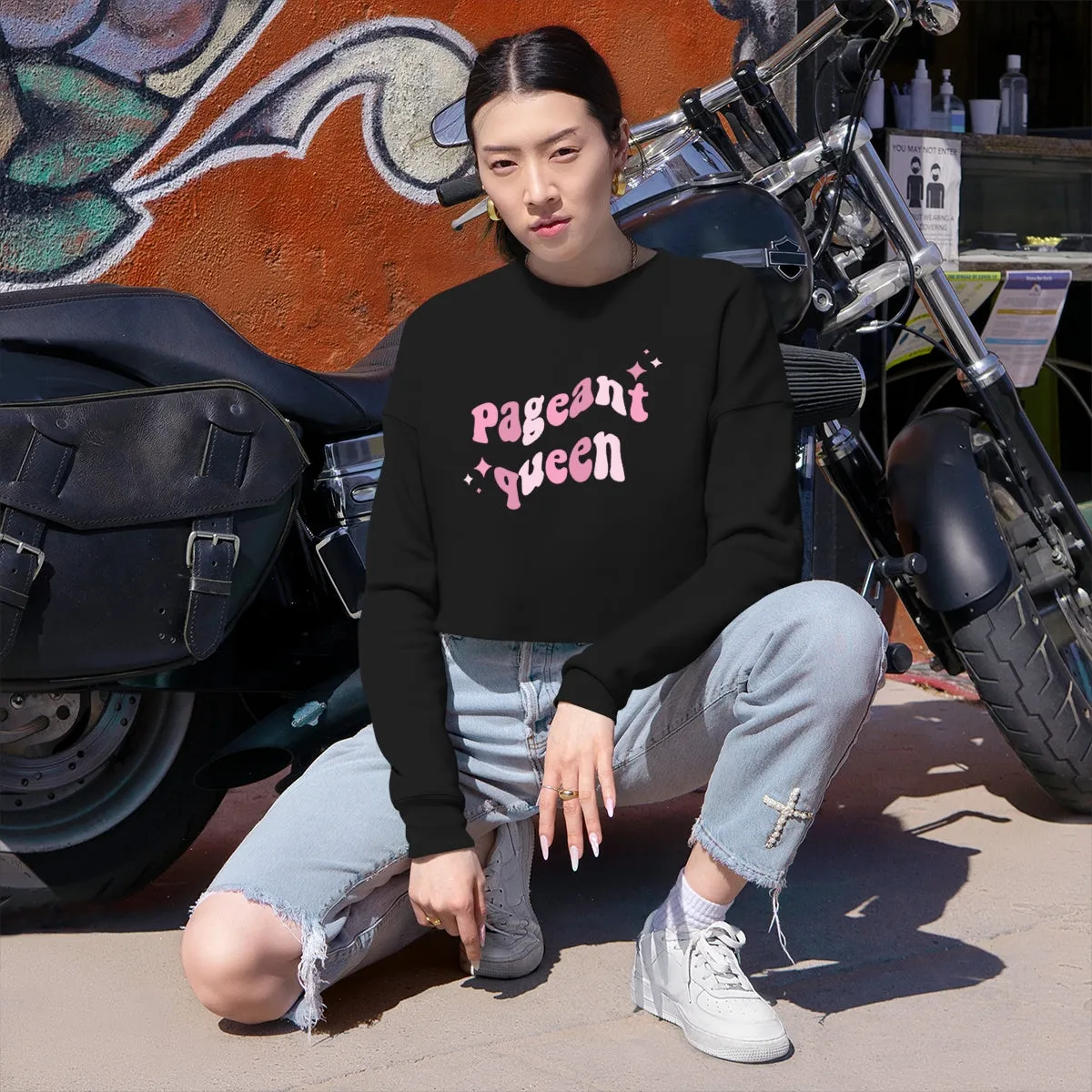 Pageant Queen Cropped Sweatshirt