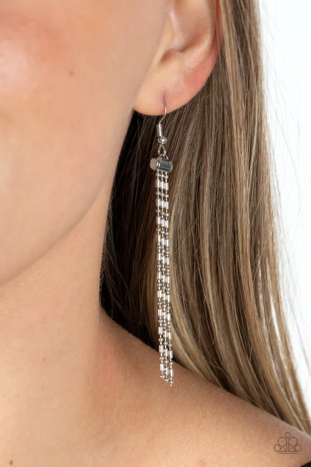 Paparazzi Necklace ~ Cascading Chains - Silver