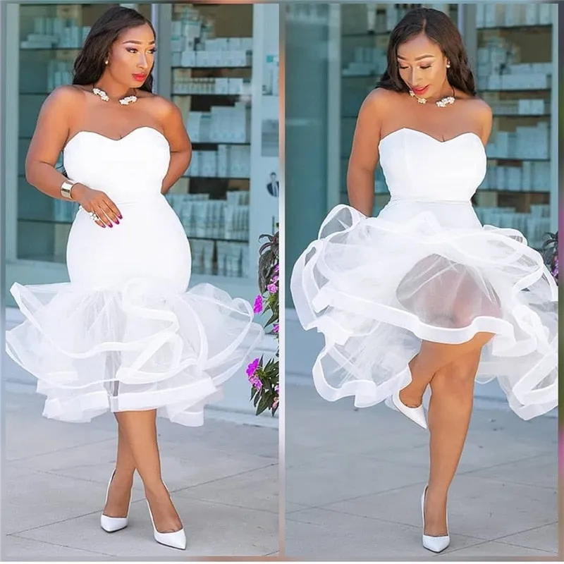 Party Tube Tops Wedding Off Shoulder Dress