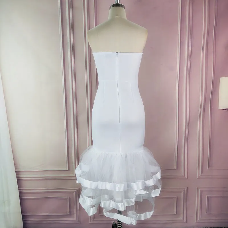 Party Tube Tops Wedding Off Shoulder Dress