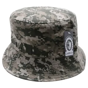 PB183 Pit Bull Plain Washed Cotton Fisherman Bucket Hats [D.Camo]