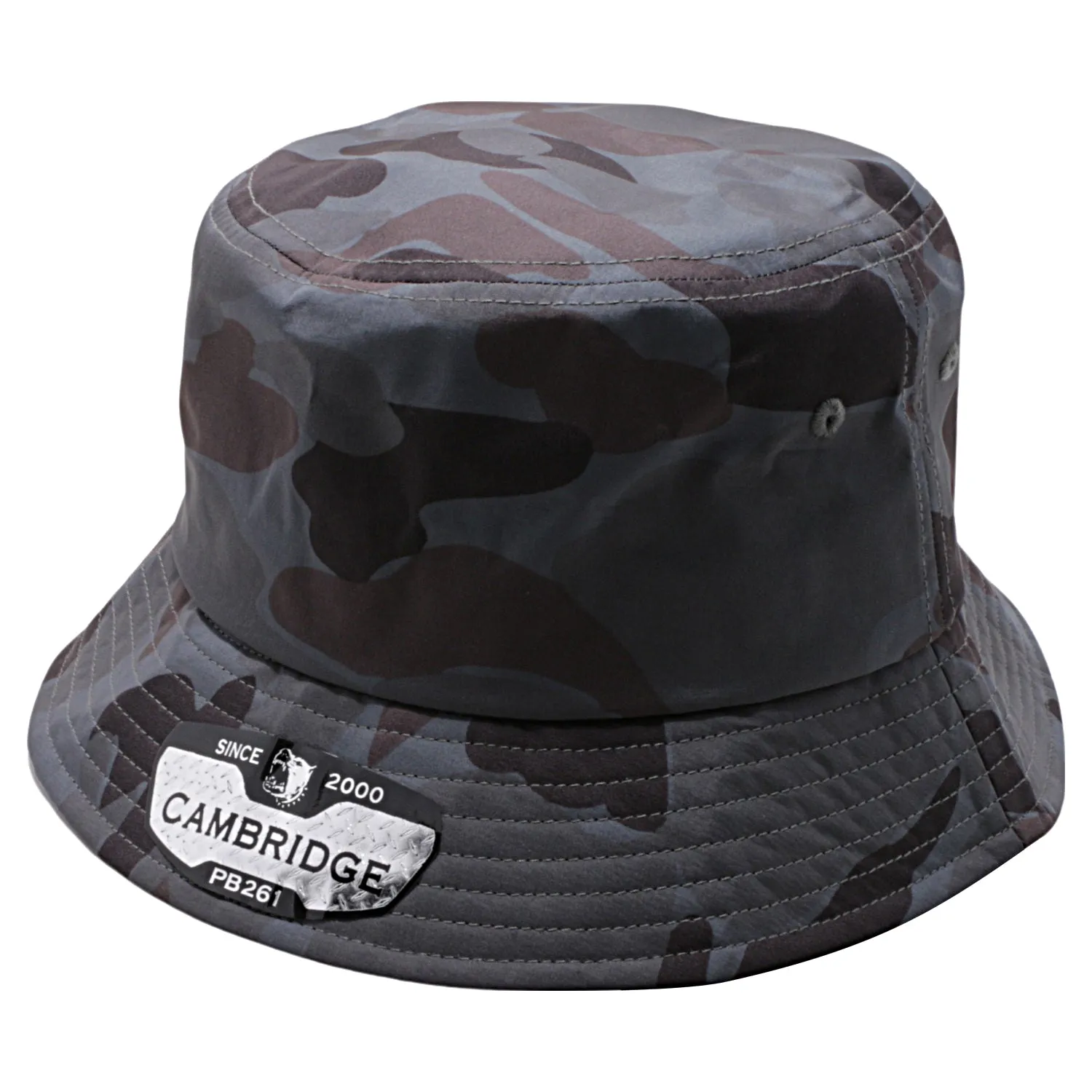 PB261 Pit Bull Cambridge Shiny Camo Bucket Hats [D.Grey]