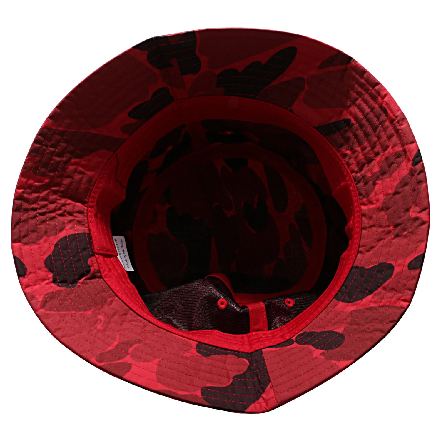 PB261 Pit Bull Cambridge Shiny Camo Bucket Hats [Red]