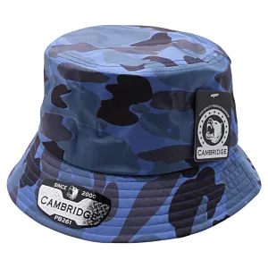 PB261 Pit Bull Cambridge Shiny Camo Bucket Hats [Royal]