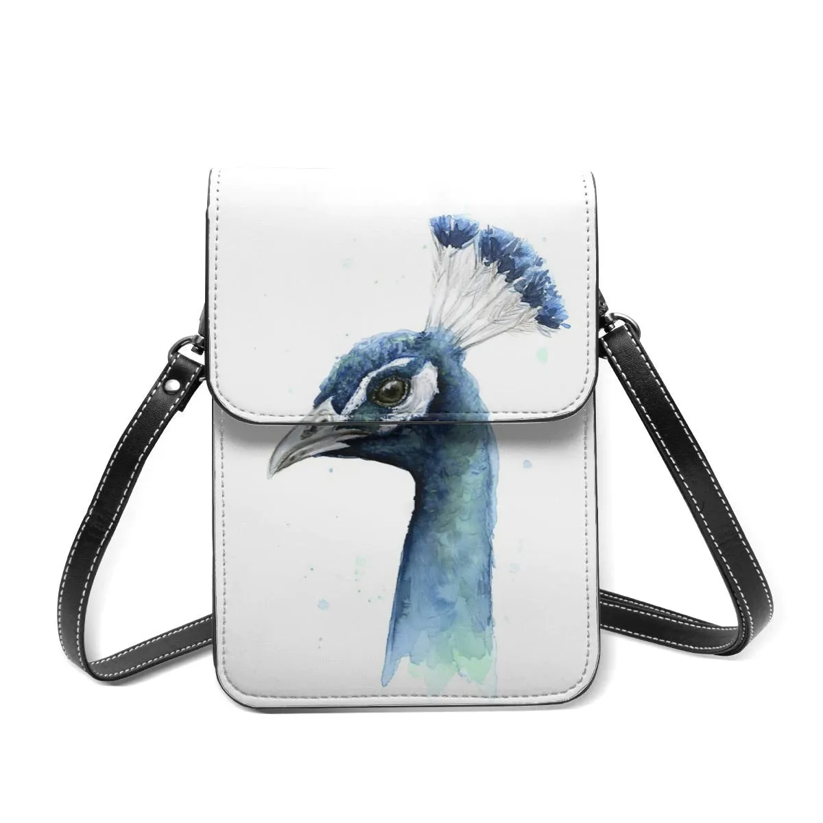 Peacock Shoulder Bag Streetwear Leather Mobile Phone Bag Shoulder Bags