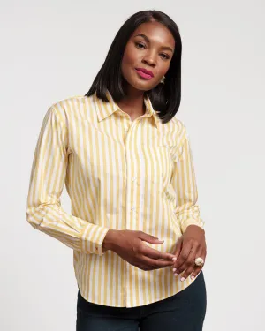 Perfect Button Down Stripe Yellow
