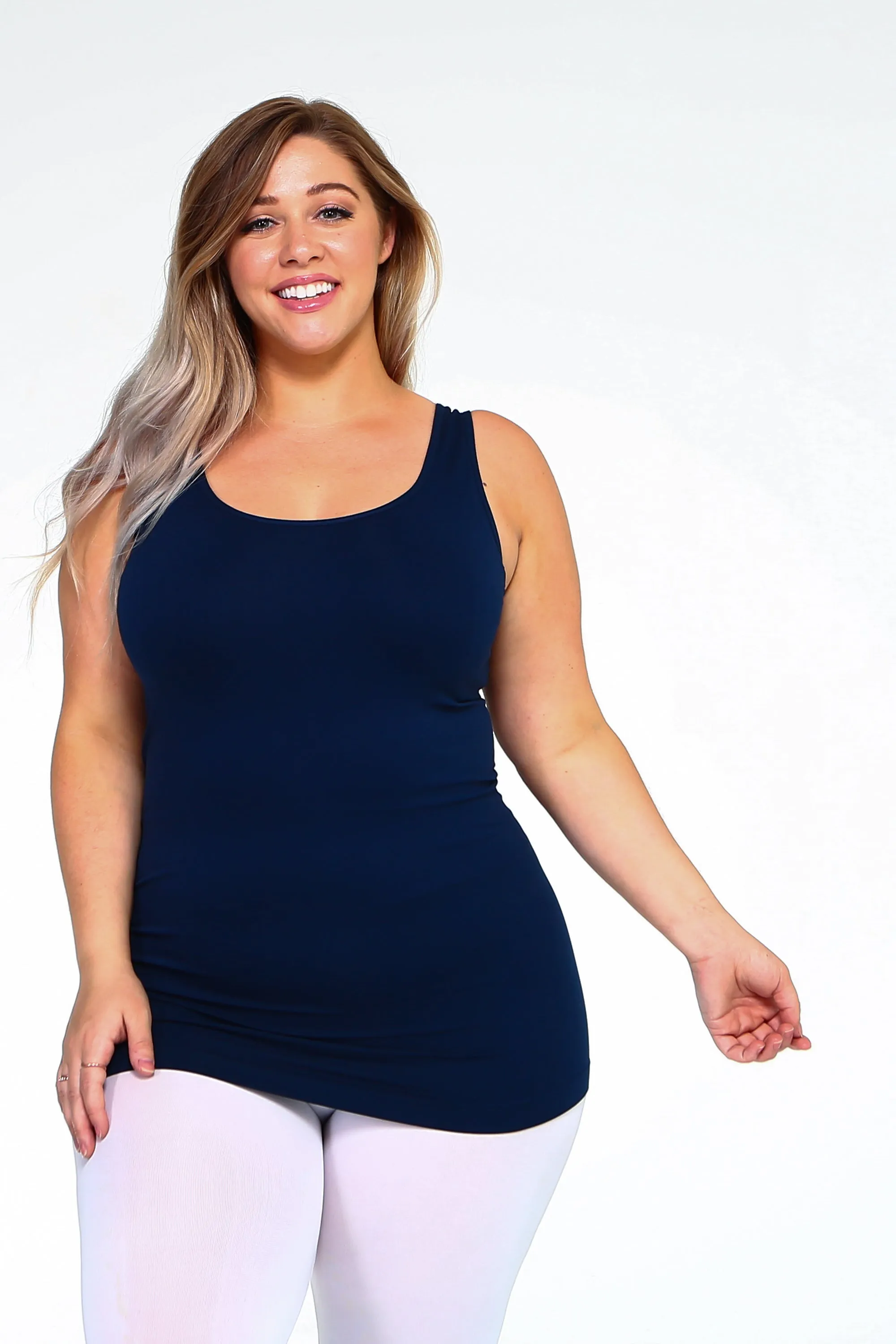Plus Size Women's Seamless Tank Top
