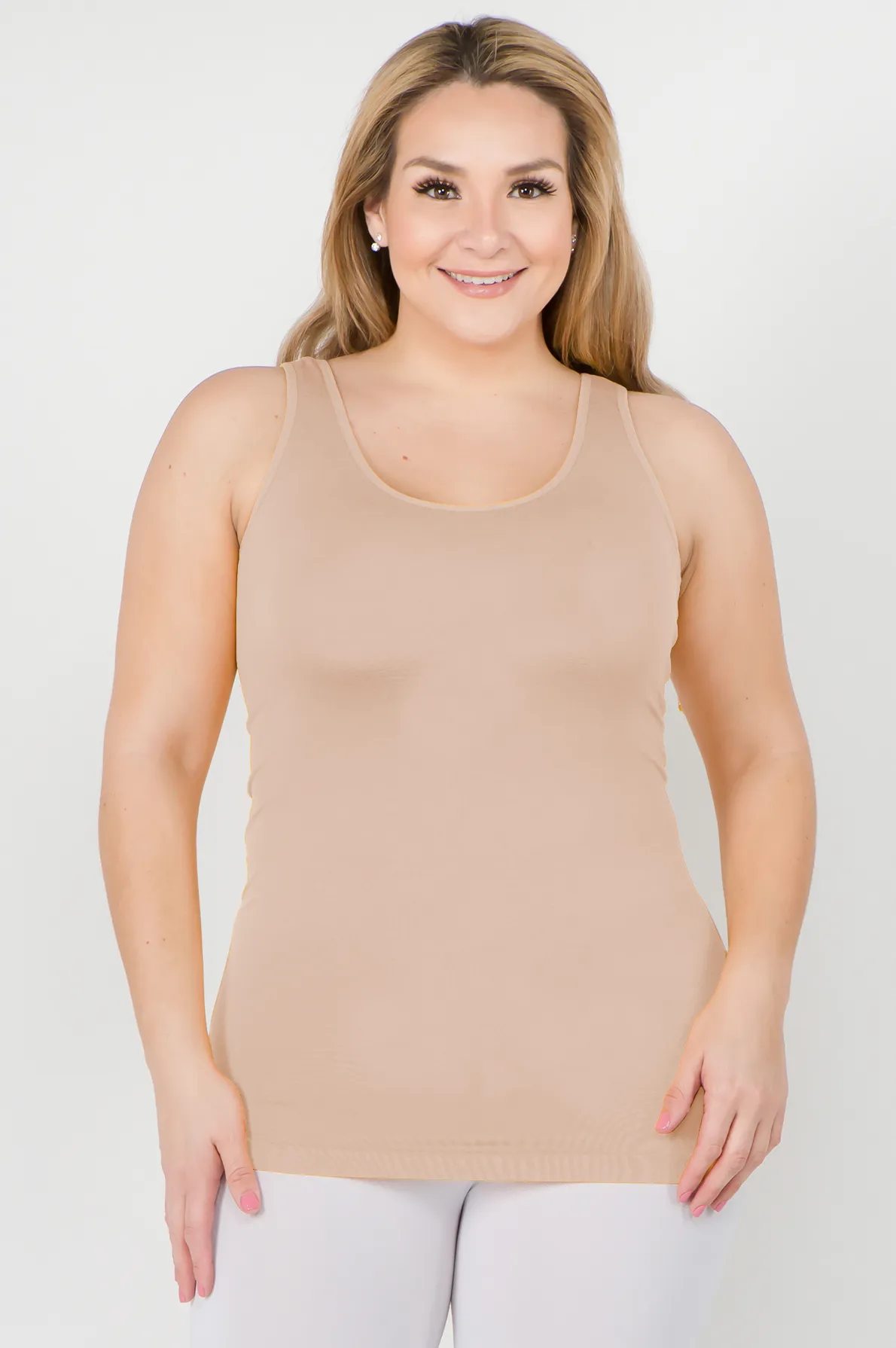 Plus Size Women's Seamless Tank Top