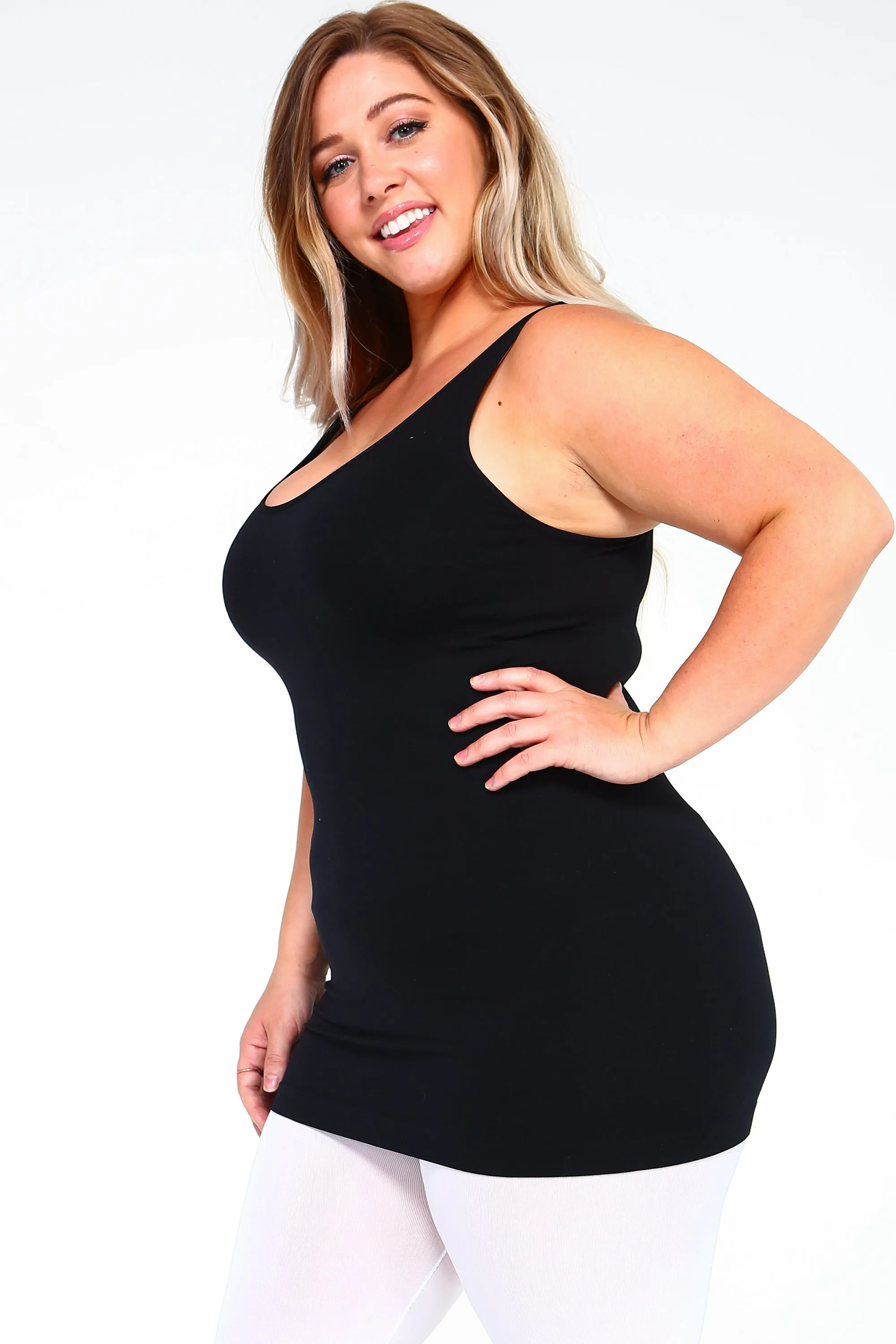 Plus Size Women's Seamless Tank Top