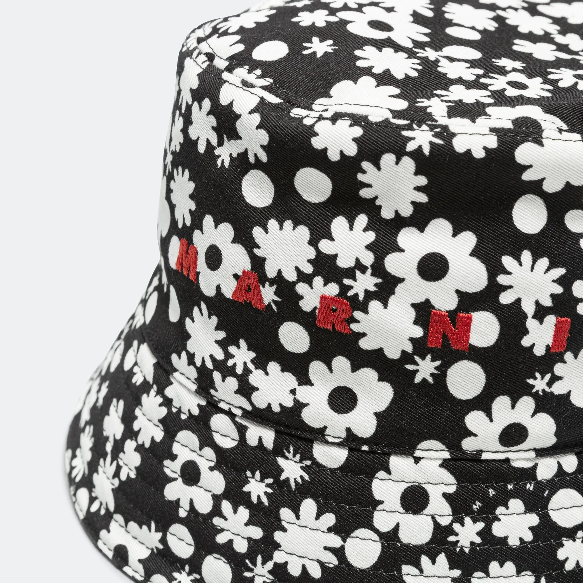 Pop Fields Cotton Twill Bucket Hat - Black