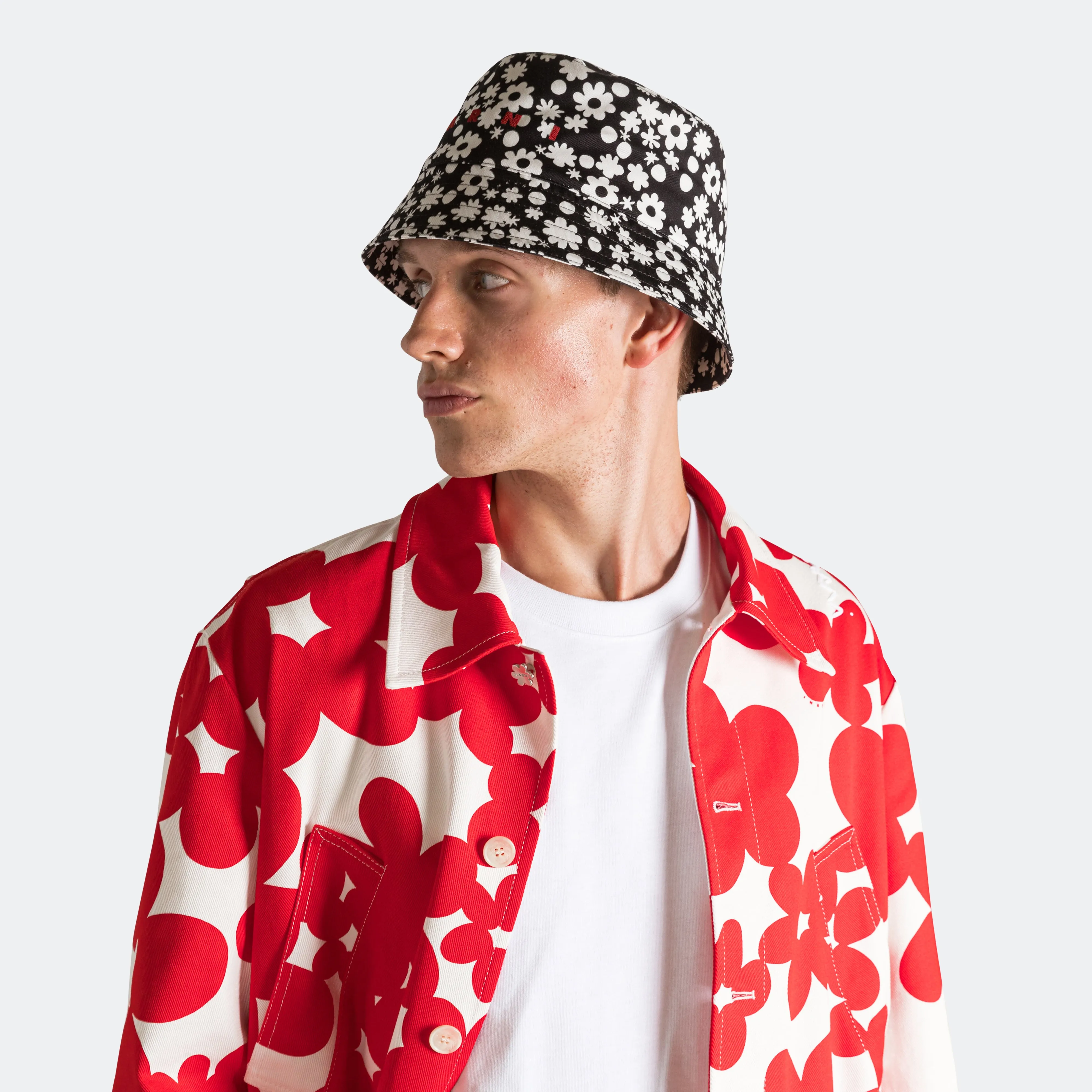 Pop Fields Cotton Twill Bucket Hat - Black