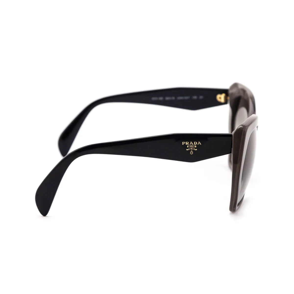 Prada Gray Oversized Gradient Sunglasses