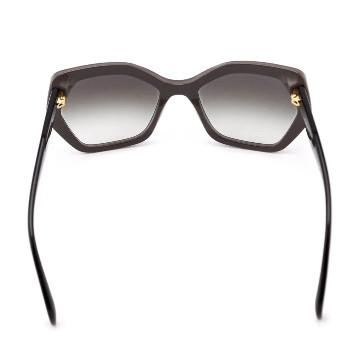 Prada Gray Oversized Gradient Sunglasses
