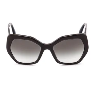 Prada Gray Oversized Gradient Sunglasses