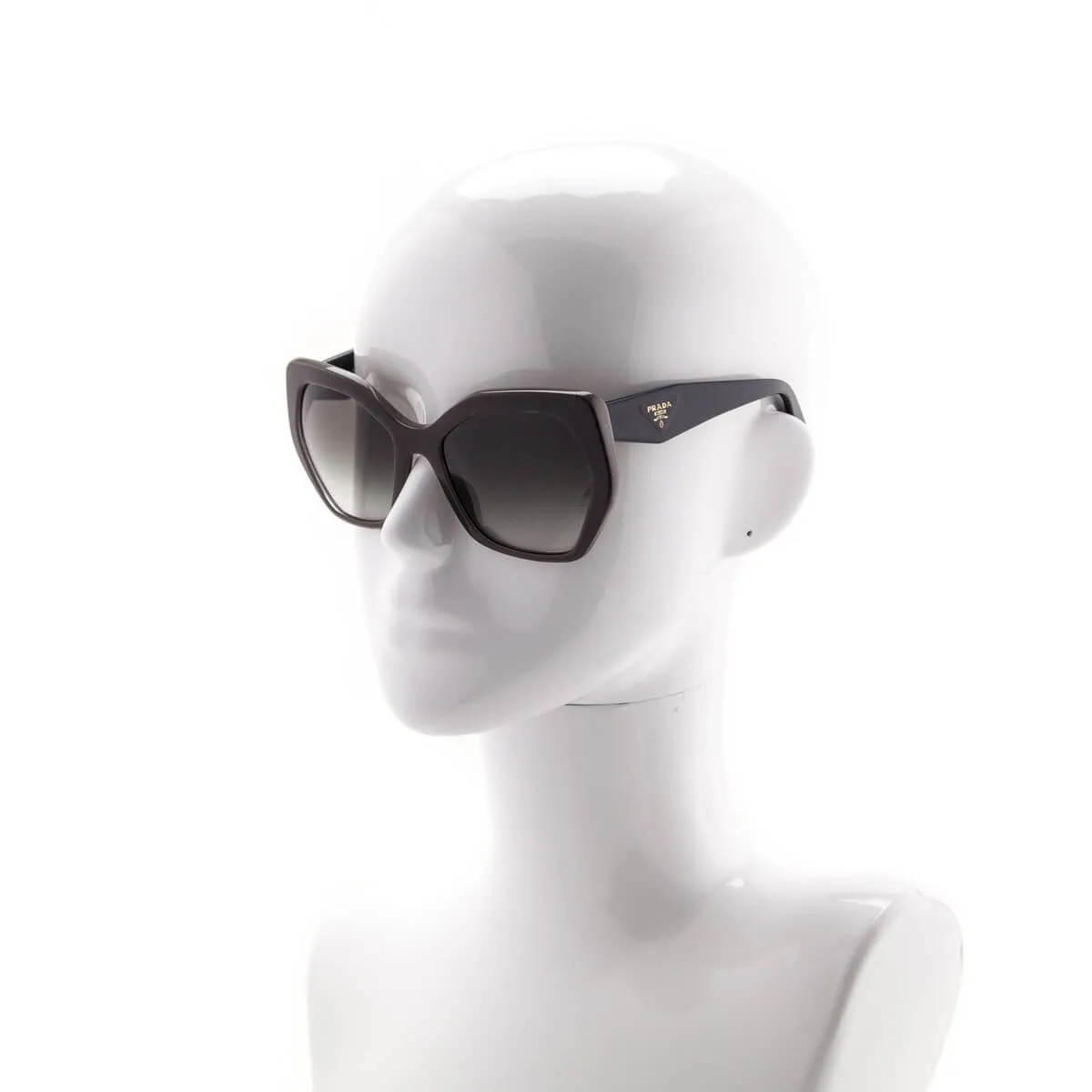 Prada Gray Oversized Gradient Sunglasses