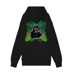 Propaganda felpa con cappuccio da uomo con stampa Triangle Panther 275-01 nero