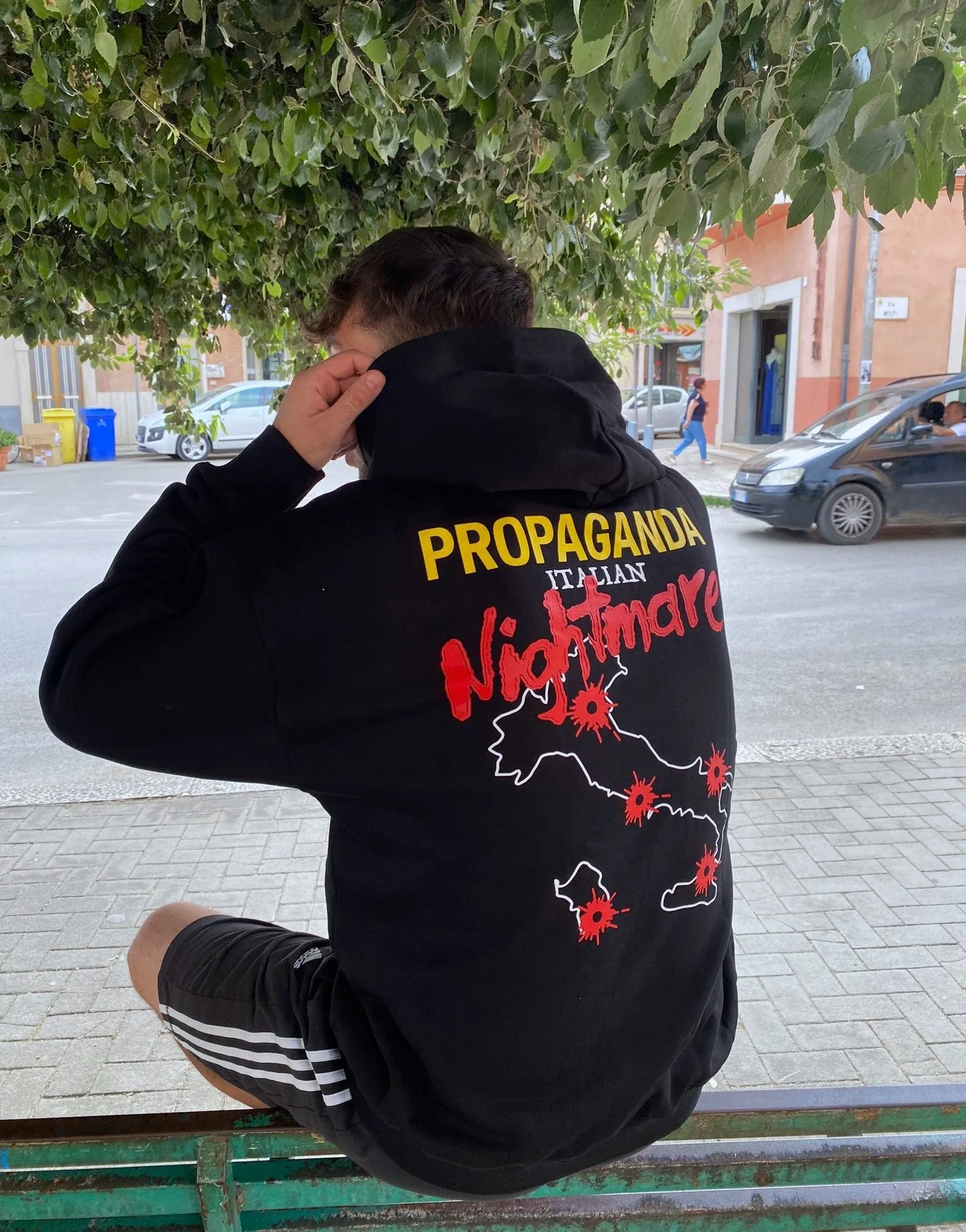 Propaganda felpa con cappuccio Nightmare 273-01 nero